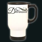 Deco 14oz. White S.S. Travel Mug Thumbnail