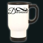 Deco 14oz. White S.S. Travel Mug Thumbnail